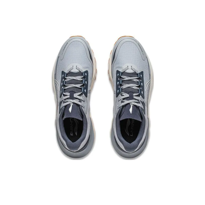 LiNing Yufeng Cushioning Anti Slip And Wear Resistant Low Top Running Shoes Men's Gray-3