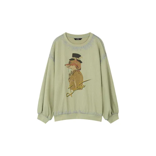 ELF SACK Sweatshirts Women's Fox Gray Green