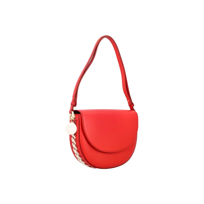 Stella McCartney Frayme Polyurethane Handbag Shoulder Bag Women's Red-1