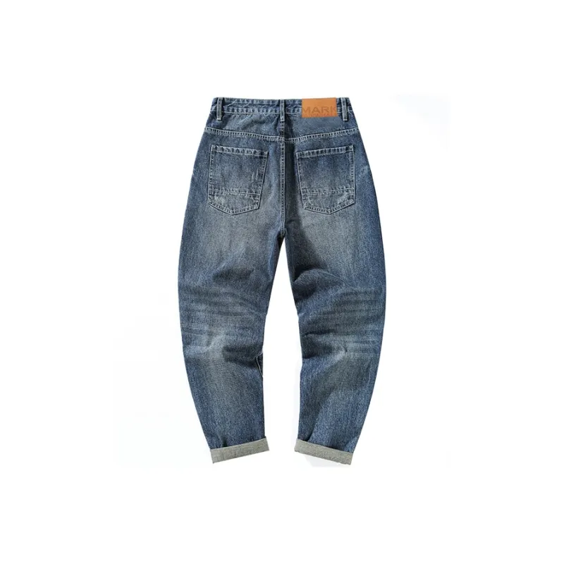 FAIRWHALE Jeans Spring Summer Unisex Denim Blue-1