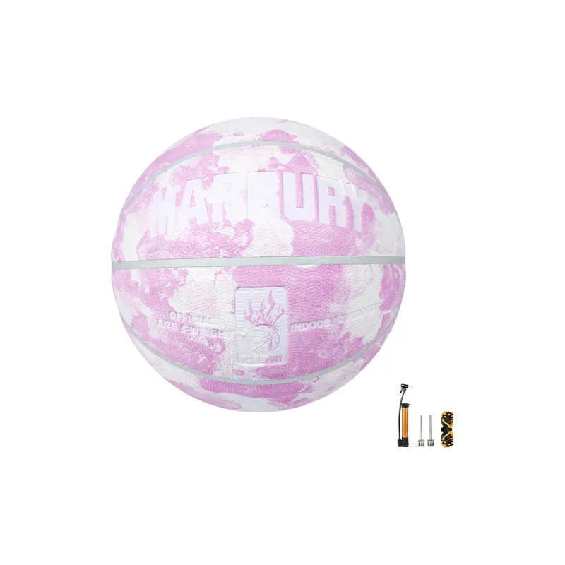 MARBURY PU Basketball Cloud Pink White Size 7 Ball Training Match Unisex-1