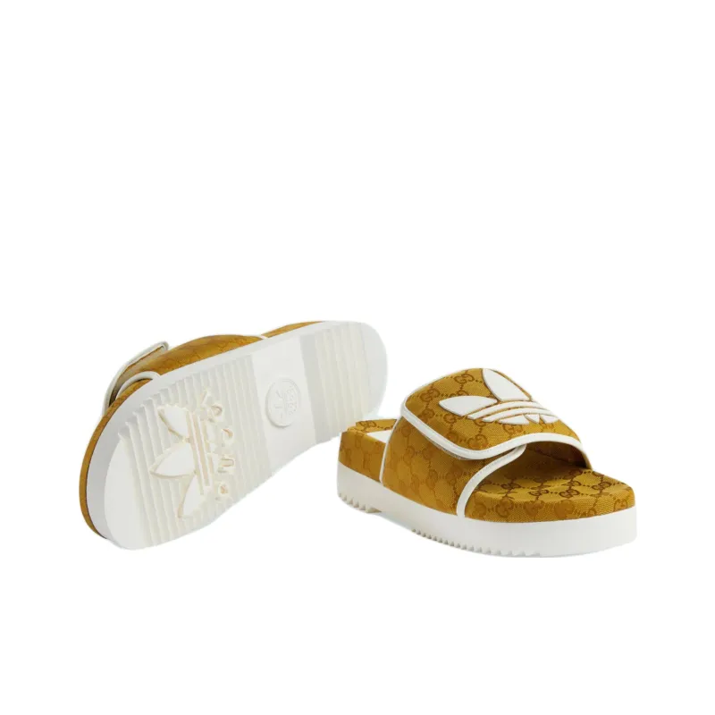 GUCCI Adidas X GUCCI Slide Sandal 'Mesa Gg Monogram'-4