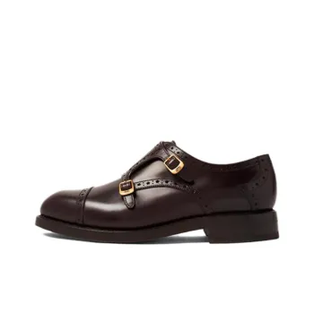 GUCCI Herren Monk Strap Bordeaux