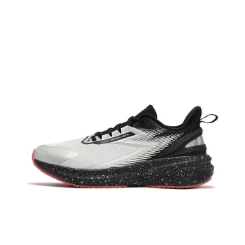 361° Rain Screen Cushioning Lightweight Low Top Training Sprint Long Distance Running Shoes Men's White Black