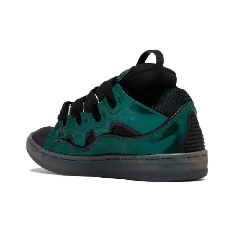 Lanvin Curb Low Top Skateboard Shoes Men's Black-3