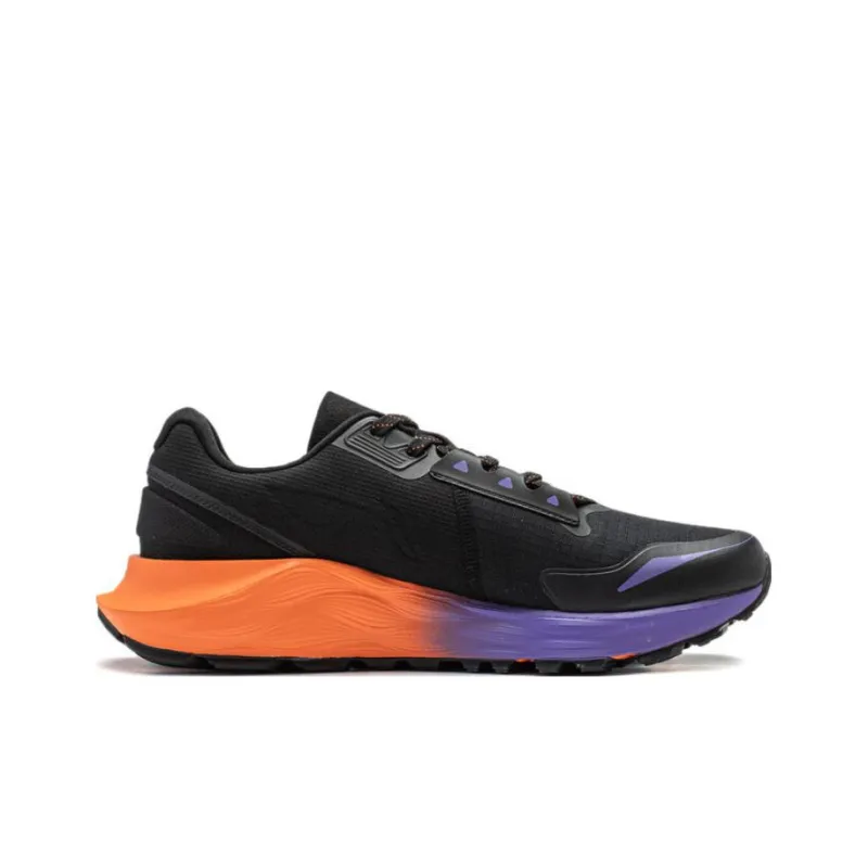 LiNing Yufeng Cushioning Anti Slip And Wear Resistant Low Top Running Shoes Men's Black Orange Purple-1