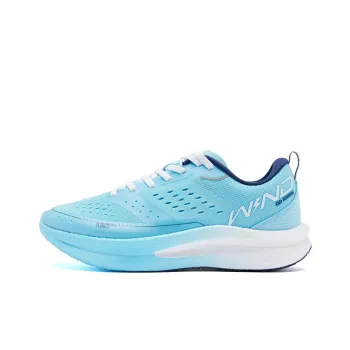 QIAODAN Strong Wind SE   Strong Wind Blowing Cushioning Low Top Marathon Running Shoes Women's Blue