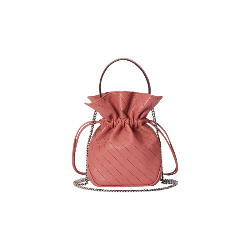 GUCCI Blondie Leather Bucket Bag, Shoulder Bag, Crossbody Bag, Handbag Mini Women's Pink-2