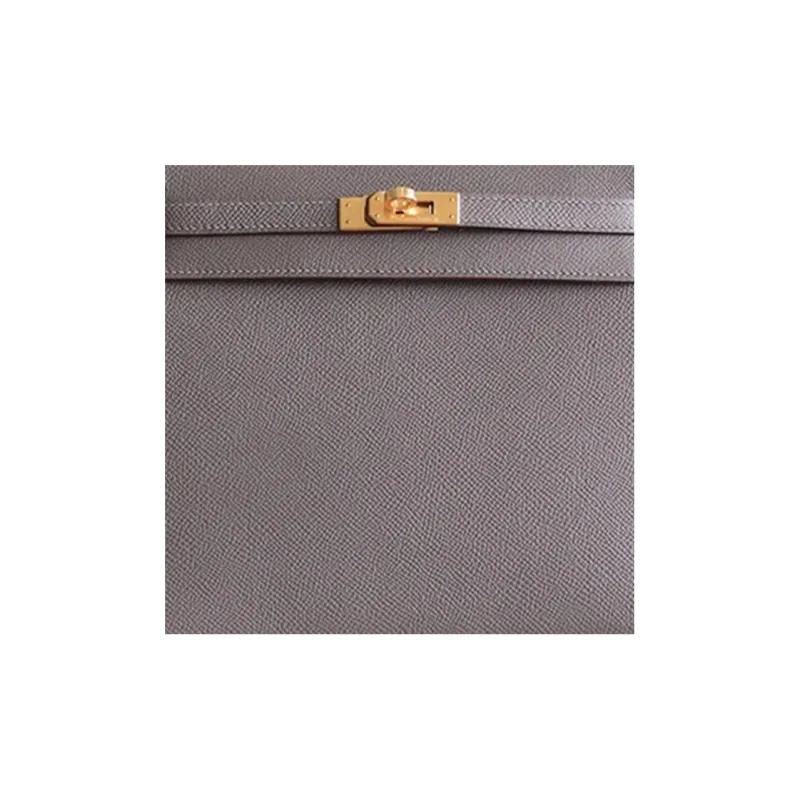 HERMES Kelly Epsom Leather Kelly Bag Handbags Regular Women's 8F Gris Étain Tin Gray-3