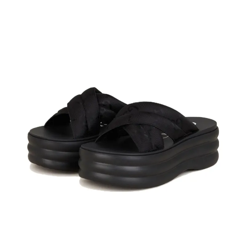 GUCCI Craze Slide Slippers Women's Black-1