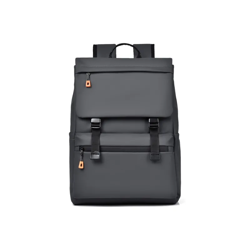 TYMON Oxford Backpack Large Size Unisex Black/Dark Gray-2