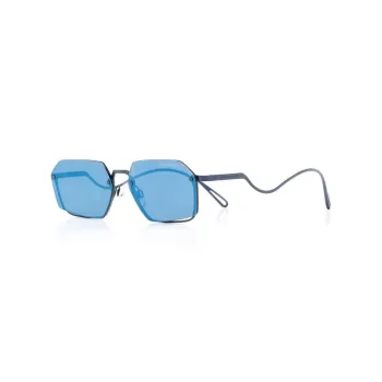 EMPORIO ARMANI Metal Irregular Shape Sunglasses Women's Blue