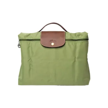 LONGCHAMP Le Pliage Nylon Briefcase, Handbag Large Size Women's Green