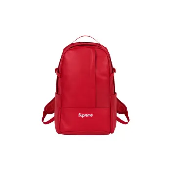 Supreme Cow Leather Backpack Regular Unisex Red