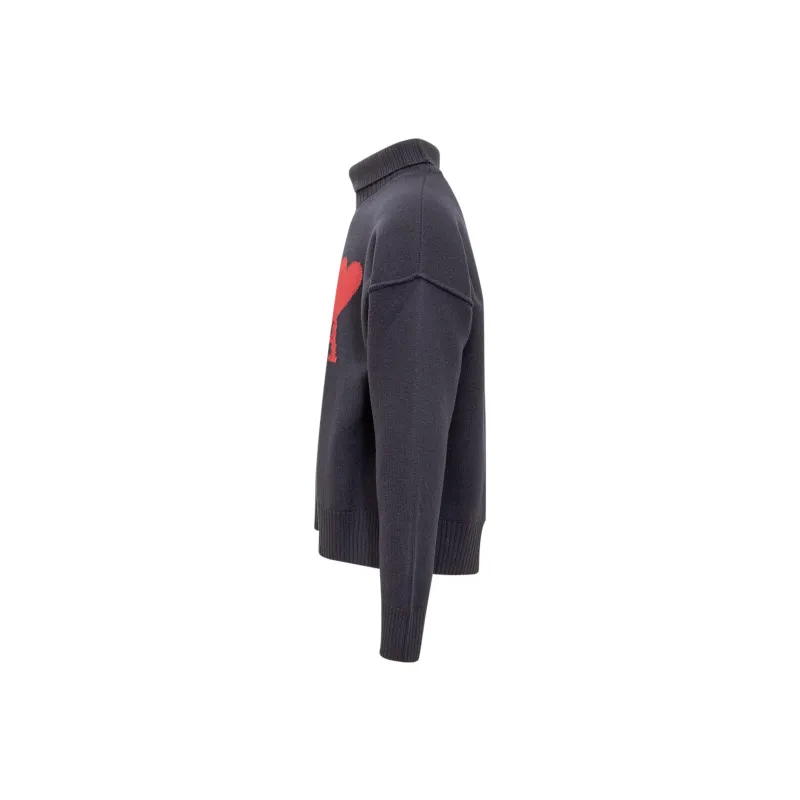 AMIPARIS Paris Ami De Coeur Logo Intarsia Knitted Jumper-2