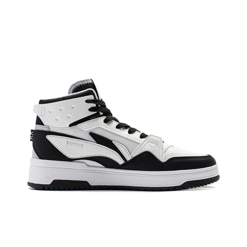 LiNing Yamahara 2.0 Anti Slip Wear Resistant High Top Skateboard Shoes Women's Black White-1