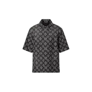 LOUIS VUITTON Monogram Short Sleeved Chambray Shirt