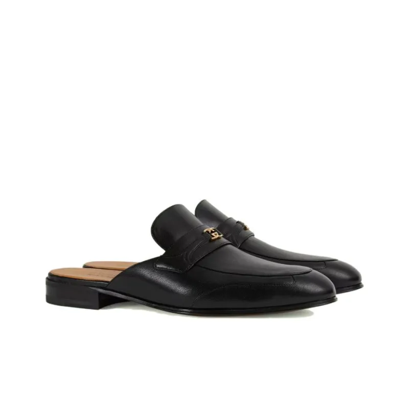 GUCCI Interlocking G Slipper Black-2