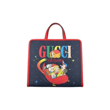 GUCCI Canvas Handbag Regular Kids' Blue