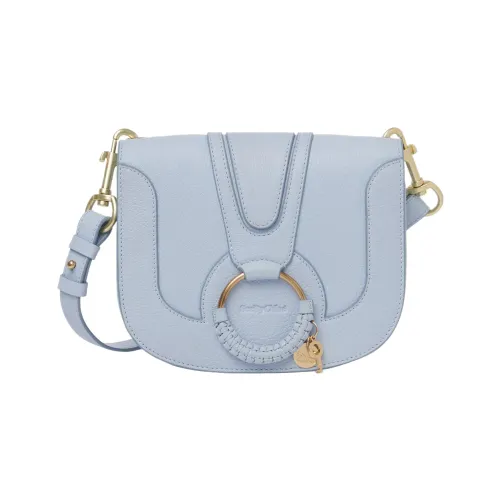 See By Chloe Hana Grain Goatskin Crossbody Bag, Shoulder Bag Women's Blue