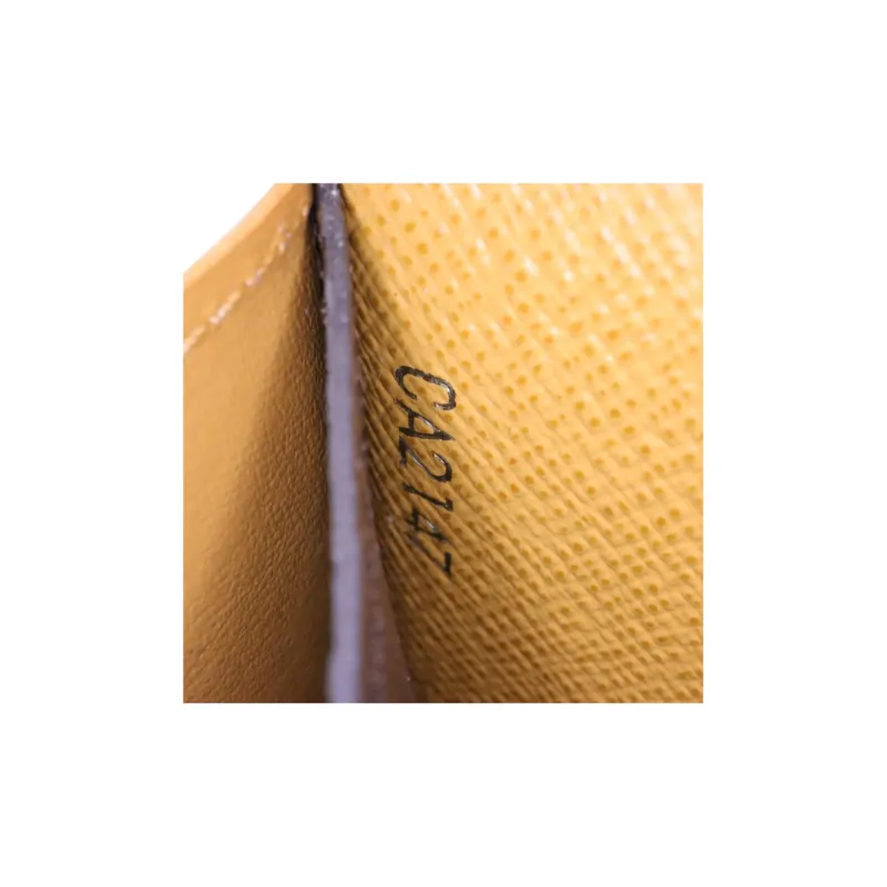 LOUIS VUITTON Coated Canvas Key Pouch Women's Brown-4