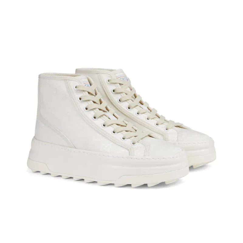GUCCI Stylish Skateboarding Shoes Women's White-2