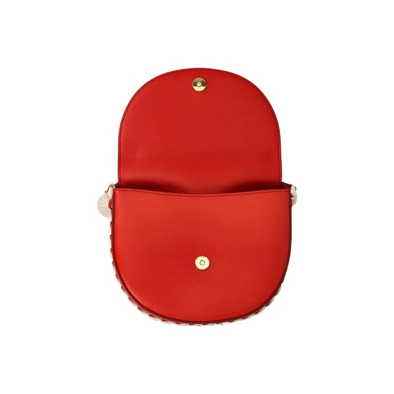 Stella McCartney Frayme Polyurethane Handbag Shoulder Bag Women's Red-4