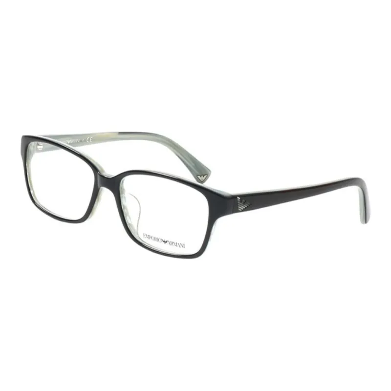 EMPORIO ARMANI Plate Frame Rectangular Eyeglass Frames Women's Black-1