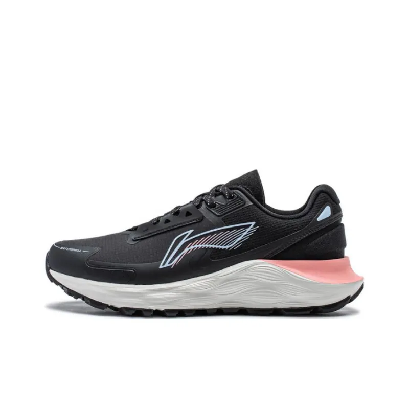 LiNing Yufeng Cushioning Wear Resistant Low Top Running Shoes Women's Black-0