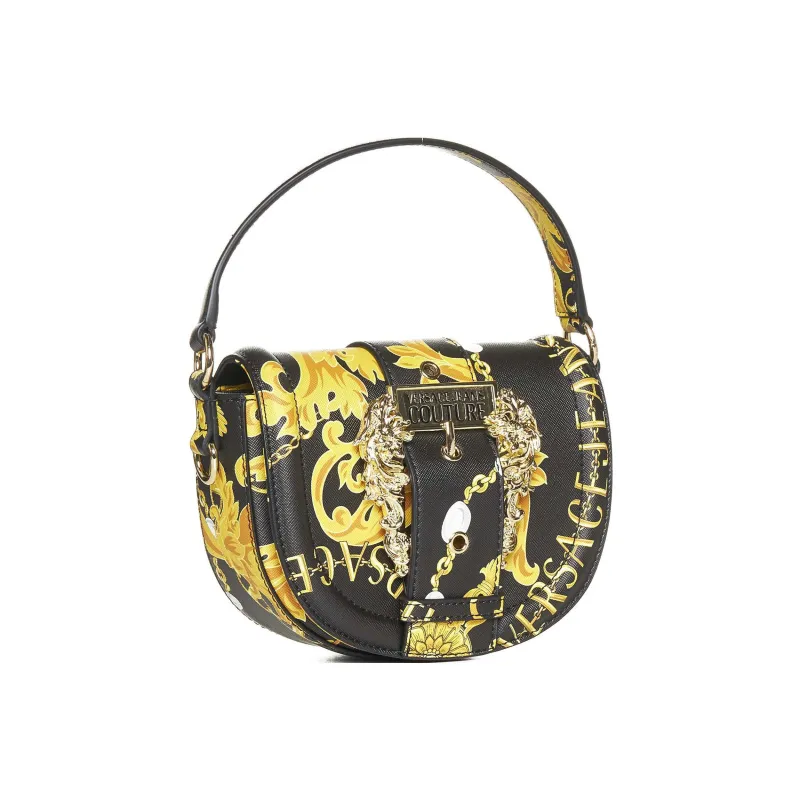 VERSACE JEANS COUTURE Baroque Printed Foldover Top Crossbody Bag-1