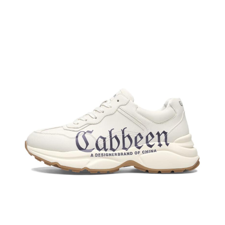 Cabbeen Casual Shoes Men Low-Top Beige - POIZON