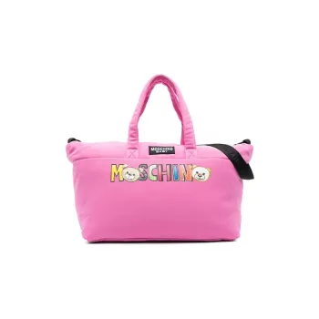 MOSCHINO Teddy With Cotton Mother And Baby Bag, Shoulder Bag, Crossbody Bag, Handbag Kids' Fuchsia