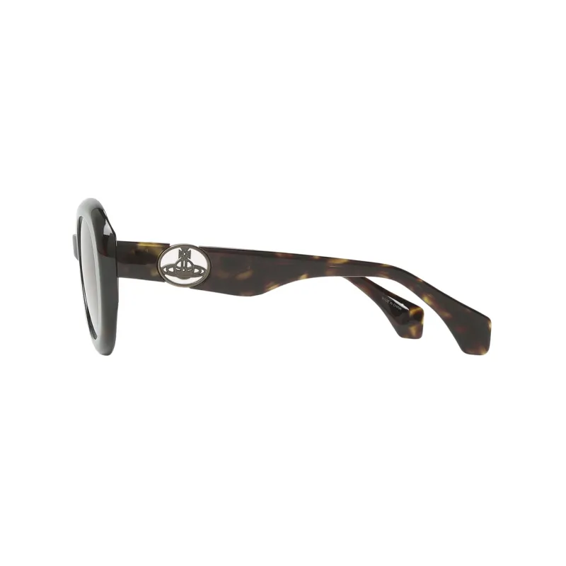 Vivienne Westwood Plastic Irregular Shape Sunglasses Men's Tortoiseshell-2
