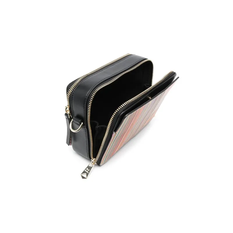 Paul Smith Signature Stripe Leather Crossbody Bag-2