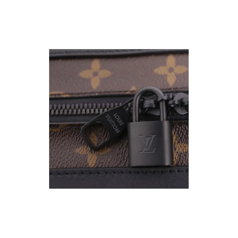 LOUIS VUITTON Soft Trunk Monogram With Leather Strap Brown-4