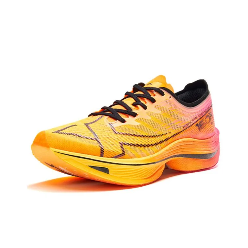 XTEP 160X 5.0 Anti Slip Wear Resistant Low Top Marathon Sprint Running Shoes Men's Orange-2