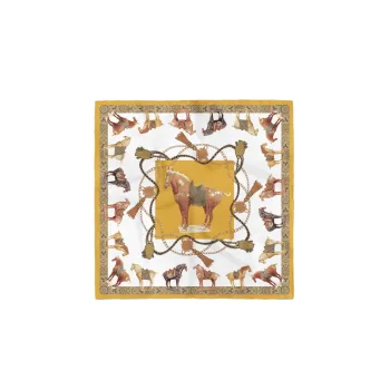 CH＇IN MELODY Silk Scarves Unisex