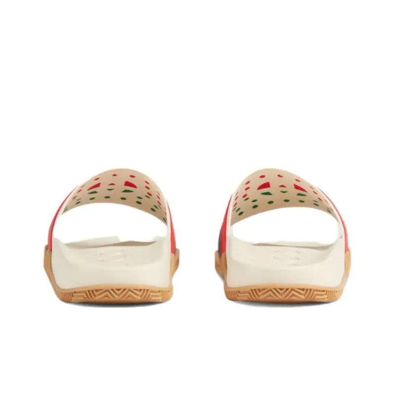 GUCCI Interlocking G Web Stripe Slides-4