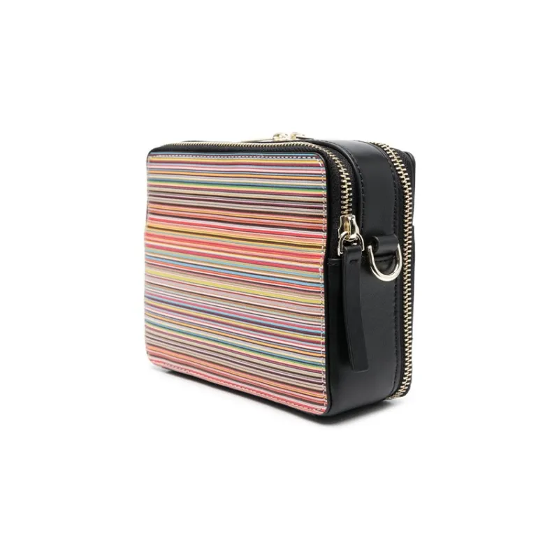Paul Smith Signature Stripe Leather Crossbody Bag-1