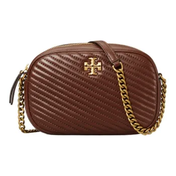 TORY BURCH Kira Leather Camera Bags Shoulder Bag Crossbody Bag Women's Brown