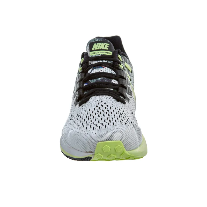 Nike Zoom Structure 20 Air Zoom Structure 20 Solstice Cushioned Slip Resistant Low Top Running Shoes Men's Gray Green-2