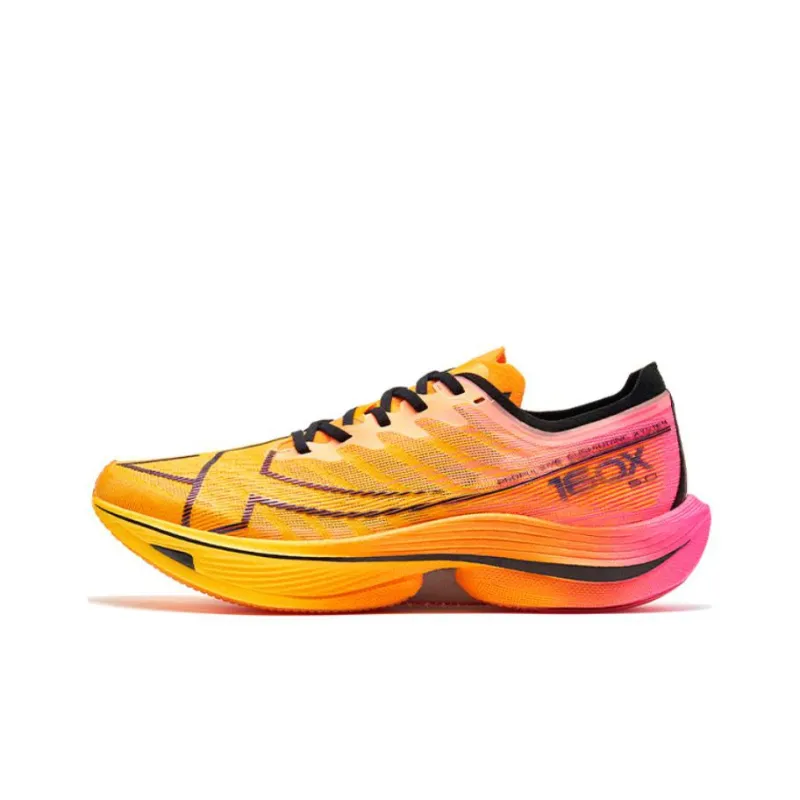 XTEP 160X 5.0 Anti Slip Wear Resistant Low Top Marathon Sprint Running Shoes Men's Orange-0