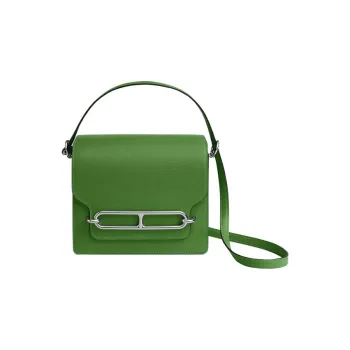 HERMES Roulis Evercolor Calfskin Shoulder Bag Crossbody Bag Mini Women's Orchid Green/Bubble Green