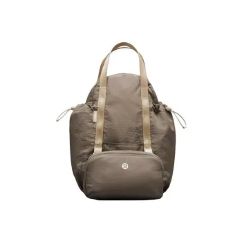Lululemon Nylon Portable One Shoulder Crossbody Fanny Pack Backpack Women's Dark Khaki/Light Camel