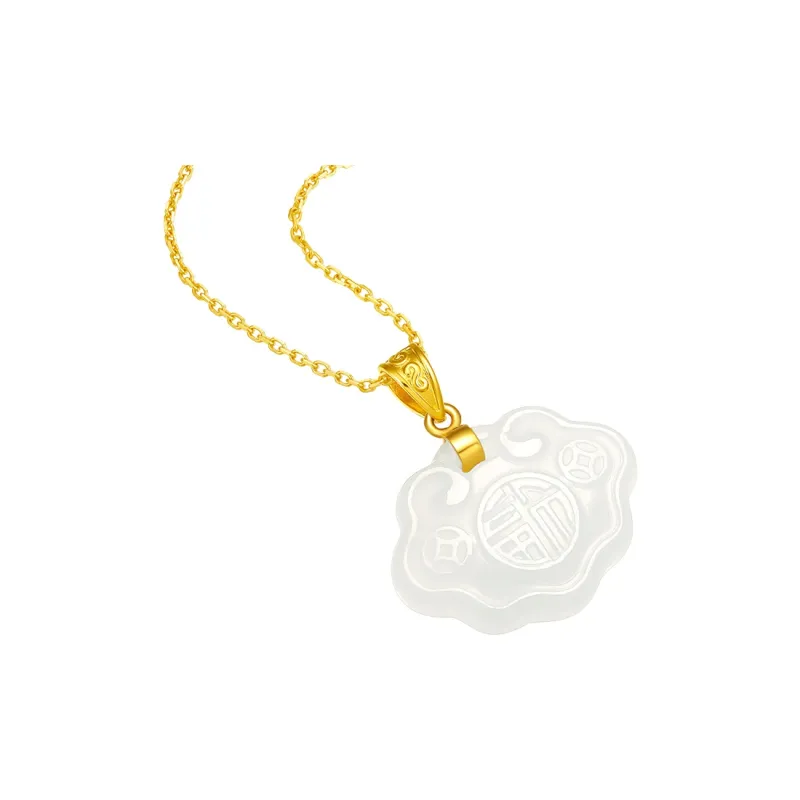 ZHOU LIU FU Pendants White Jade Women's-2