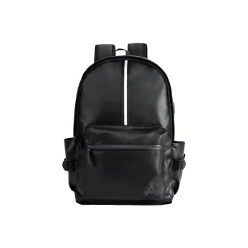 KONADCT PU Backpack Regular Unisex Black, Monogram, Plaid Black