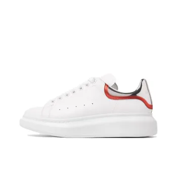 Alexander McQueen Oversized White Silver Red Metallic