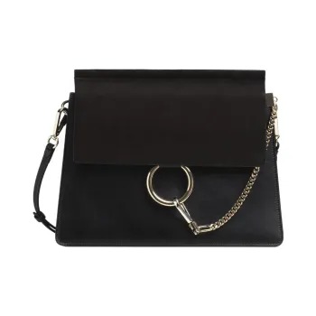 Chloe Faye Suede Calfskin Crossbody Bag, Shoulder Bag Women's Black