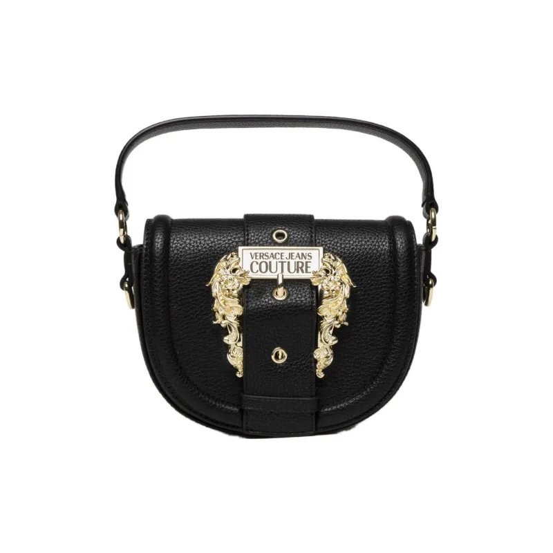 VERSACE JEANS COUTURE Polyurethane Portable Crossbody Bag, Shoulder Bag Women's Black-1