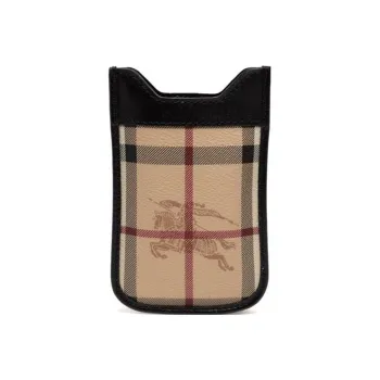 Burberry Leather Protective Case Card Holder Men's Multicolor